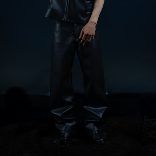 FORGED LEATHER PANTS (UNISEX)