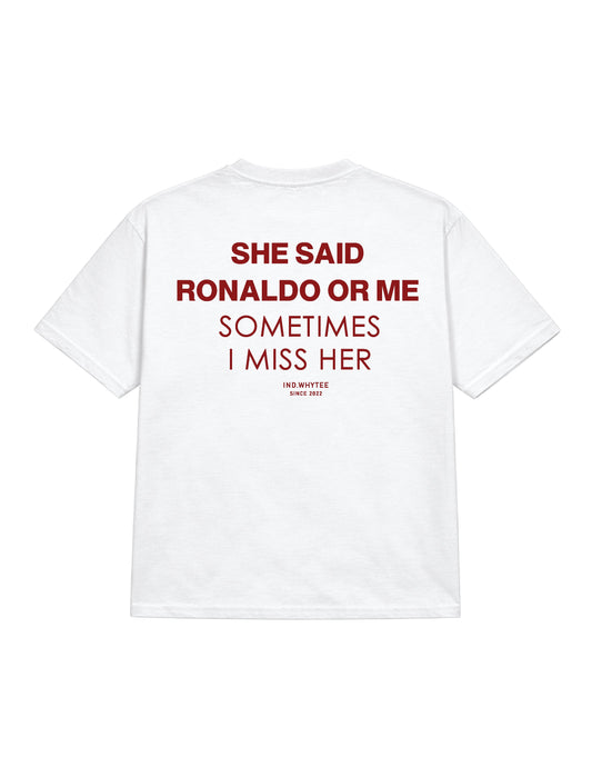 Ronaldo or her tee