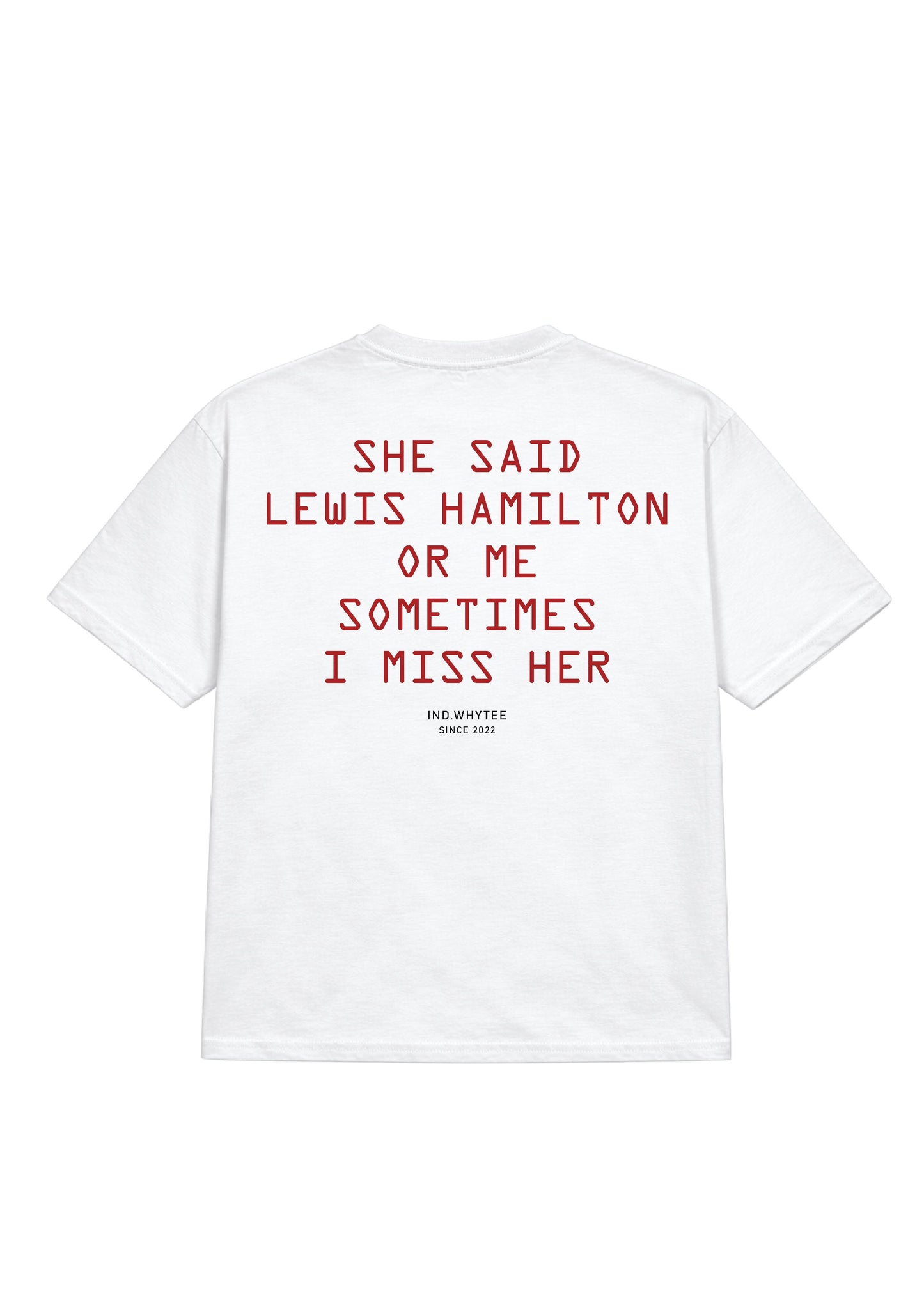Lewis hamilton or her tee